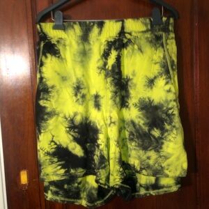 Torrid Bright Yellow Tie Dye Shorts (Size 5)